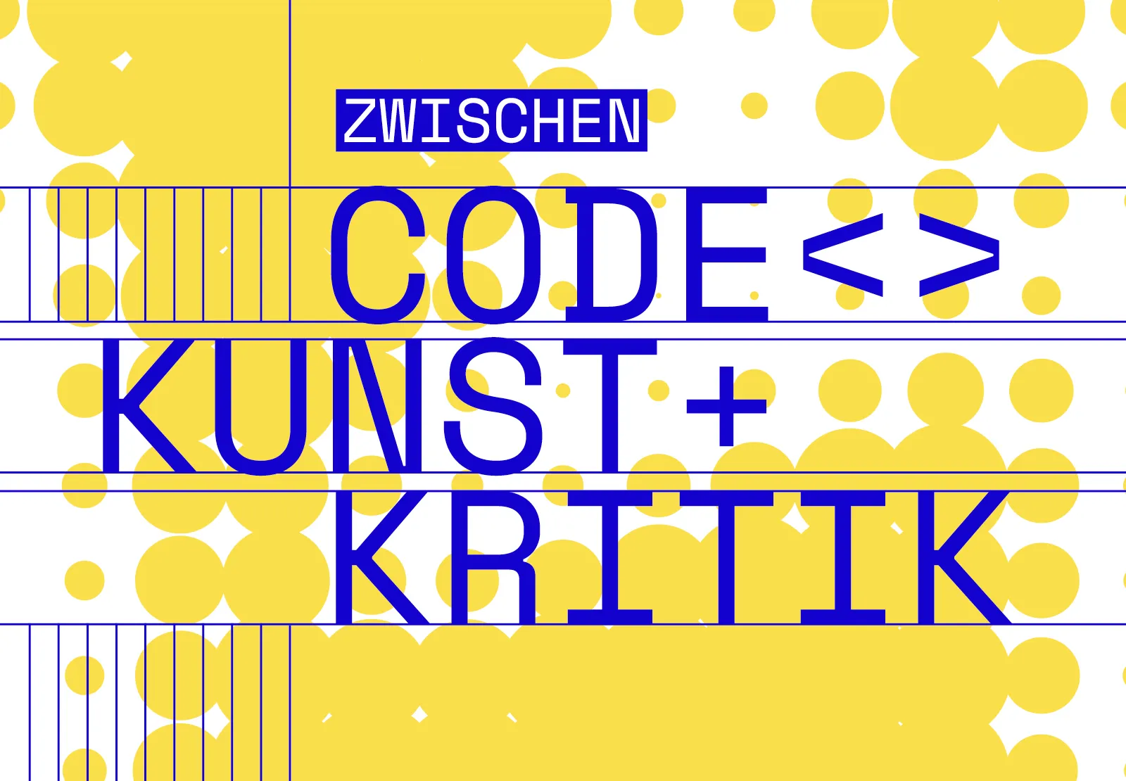 Schriftzug des Fachtages der Kulturagenten für kreative Schulen Berlin: Zwischen Code, Kunst und Kritik